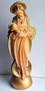 Jolie grande ancienne statue Vierge à l'enfant, Enlèvement