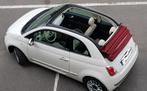 Fiat 500c - slechts 35.500 km, Autos, Cuir et Tissu, Achat, Blanc, Beige