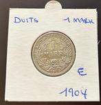 1 Mark 1904 E (Ag), Ophalen of Verzenden, Duitsland, Losse munt, Zilver