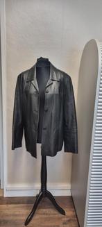 Zwarte lederen jas vintage xl, Kleding | Dames, ANDERE, Zwart, Maat 46/48 (XL) of groter, Ophalen of Verzenden