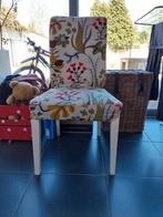 Ikea stoel met bloemenprint, Huis en Inrichting, Stoelen, Ophalen, Gebruikt, Wit, Eén