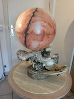 Lampe en forme d'aigle en Albatre de grande qualité., Antiek en Kunst, Kunst | Beelden en Houtsnijwerken, Ophalen