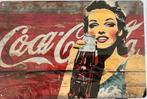 Reclamebord vintage Coca Cola 3 - mancave poolhouse nieuw, Ophalen of Verzenden, Zo goed als nieuw, Reclamebord