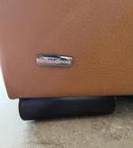 Natuzzi cognac zetel 2-zit en 3-zit, Ophalen, Gebruikt