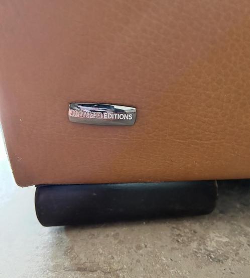 Natuzzi cognac zetel 2-zit en 3-zit, Huis en Inrichting, Zetels | Zetels, Gebruikt, Ophalen