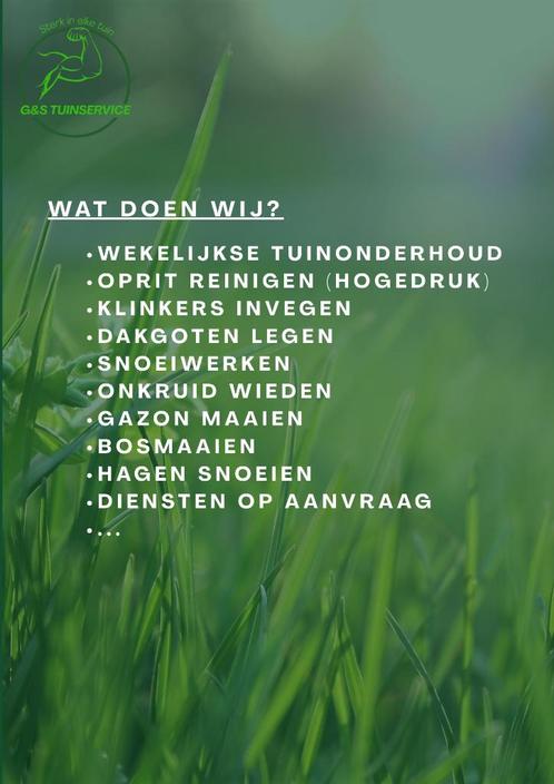 Tuinservice G&S, Tuin en Terras, Overige Tuin en Terras, Ophalen of Verzenden