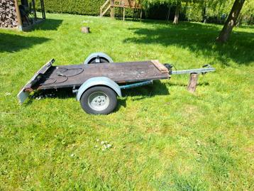 Aanhangwagen voor ombouw naar motortrailer plooibare dijsel beschikbaar voor biedingen