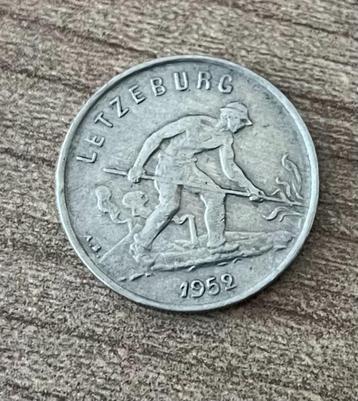 munt Luxemburg - Letzeburg 1 franc - 1952 beschikbaar voor biedingen
