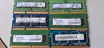 Geheugen laptop PC4 2400 8GB / PC3 12800 4GB beschikbaar voor biedingen