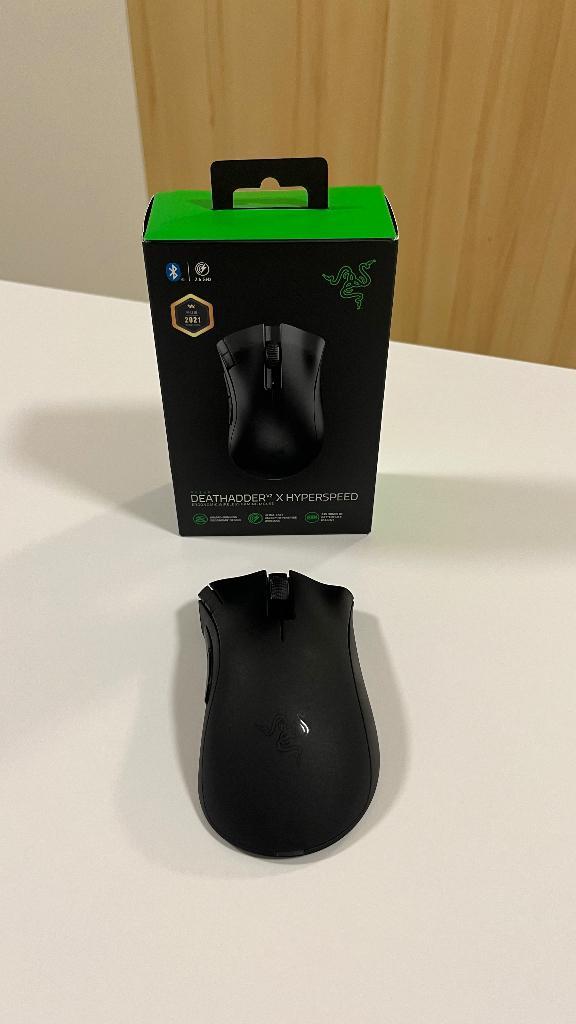 Razer Deathadder V2 X Hyperspeed, Computers en Software, Muizen, Zo goed als nieuw, Muis, Rechtshandig, Draadloos, Gaming muis