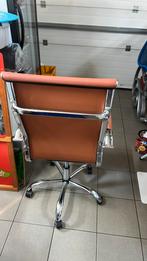 Bureau stoel leder, Huis en Inrichting, Bureaustoelen, Ophalen, Bruin, Zo goed als nieuw, Bureaustoel
