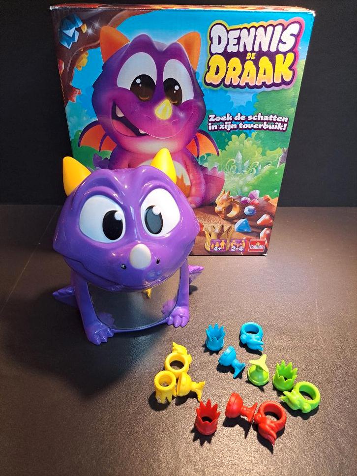 Dennis de draak - Spel Goliath, Hobby en Vrije tijd, Gezelschapsspellen | Bordspellen, Gebruikt, Ophalen of Verzenden