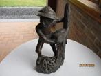Houten sculptuurbeeldjes/Schilderij/Hertenkop, Antiek en Kunst, Ophalen