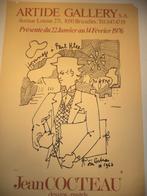 affiche 1976 Jean COCTEAU Hommage à Paul KLEE '62 Artide BXL, Enlèvement ou Envoi