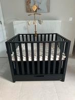 Babypark zwart/Box met matras, Ophalen, Zo goed als nieuw, Vierkant, In hoogte verstelbaar