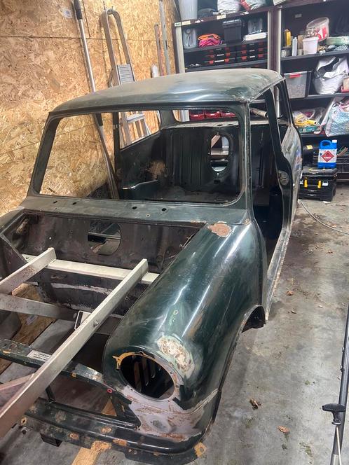 Mini 1972, Auto's, Oldtimers, Particulier, Mini, Benzine, Stadsauto, 3 deurs, Handgeschakeld, Groen, Leder, Voorwielaandrijving