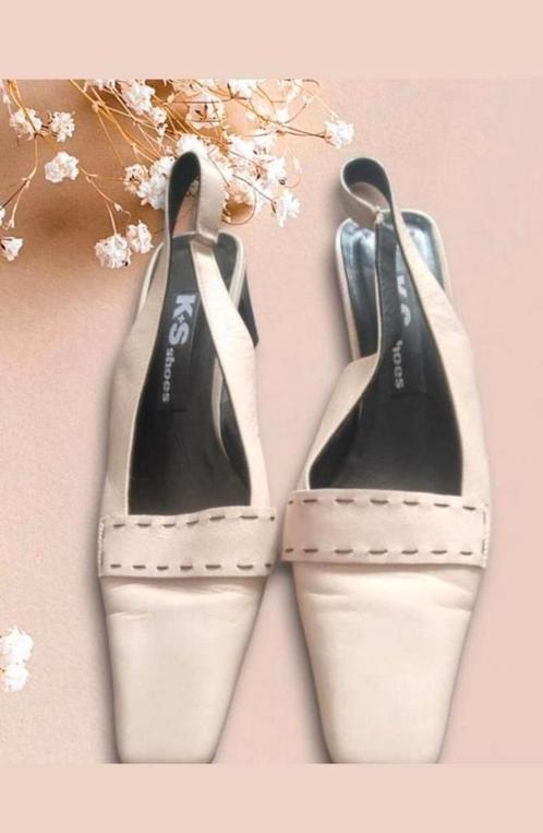 K+S SHOES Chaussures 🕊🕊 en cuir véritable Taille 4 (37), Vêtements | Femmes, Chaussures, Comme neuf, Sandales et Mûles, Blanc