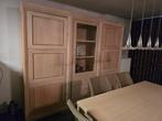 Volledige eetplaats, grote kast in 3delen. Tafel +6 stoelen, Huis en Inrichting, Ophalen, Gebruikt