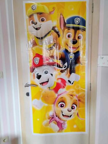paw patrol deurposter beschikbaar voor biedingen