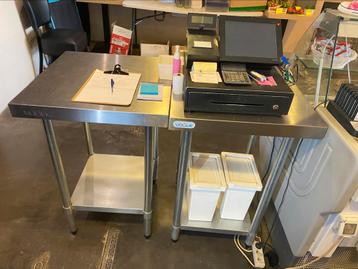 Caisse enregistreuse avec tiroir ,trois clés et imprimante, Enlèvement