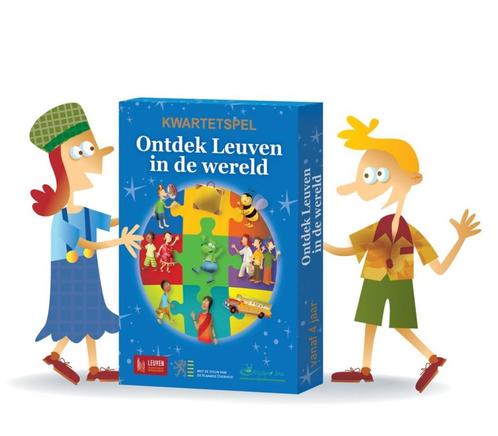Kwartetspel “Leuven in de wereld”, Verzamelen, Speelkaarten, Jokers en Kwartetten, Nieuw, Kwartet(ten), Ophalen of Verzenden