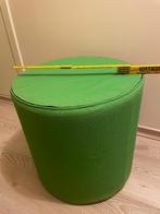 Pouf d'appoint en tissu vert, Rond, Enlèvement, Moins de 50 cm, Moins de 50 cm