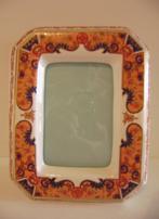 Staande fotolijst met floraal decor goud gehoogd - Foto 9x13, Ophalen, Nieuw
