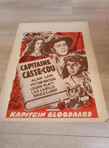 Filmaffiche Kapitein Bloodaard 1940