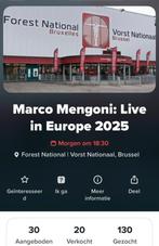 Marco Mengoni: Live in Europe 2025 Brussel, Hobby en Vrije tijd, Ophalen