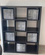 Ikea kallax open kast zwart, Huis en Inrichting, Ophalen, Gebruikt, 100 tot 150 cm, Minder dan 150 cm