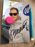 Wielerfoto team quick step tom boonen signe, Sport en Fitness, Verzenden, Zo goed als nieuw