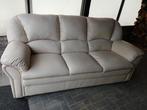 wit leren bankstel, 2 en 3 zits gratis, Huis en Inrichting, Ophalen, Gebruikt, Landelijk, 200 tot 250 cm