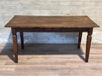 Franse boerentafel met 1 lade - 167 x 88 cm + 80 cm hoog, 150 à 200 cm, Comme neuf, 50 à 100 cm, Chêne