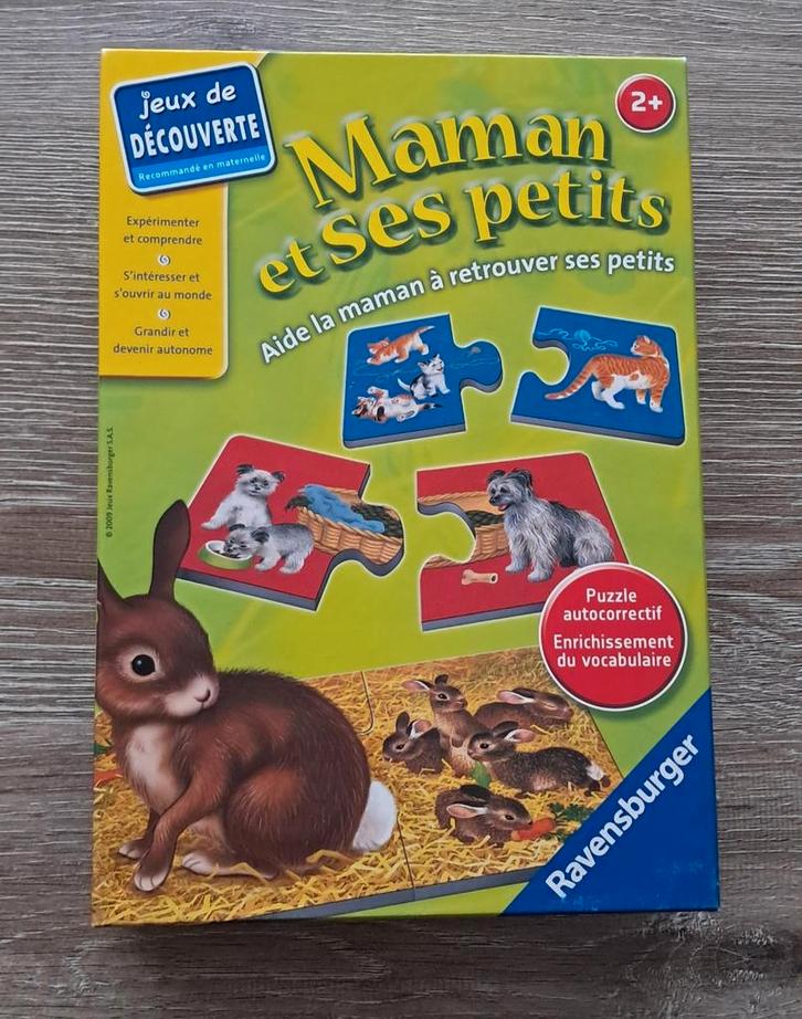 Puzzel Maman et ses petits Puzzle van Ravensburger, Hobby en Vrije tijd, Gezelschapsspellen | Kaartspellen, Zo goed als nieuw