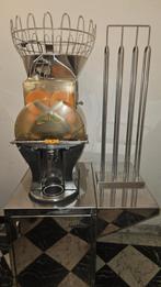 Citruspers met karretje en flessendispenser, Ophalen of Verzenden, Zo goed als nieuw, Sapcentrifuge