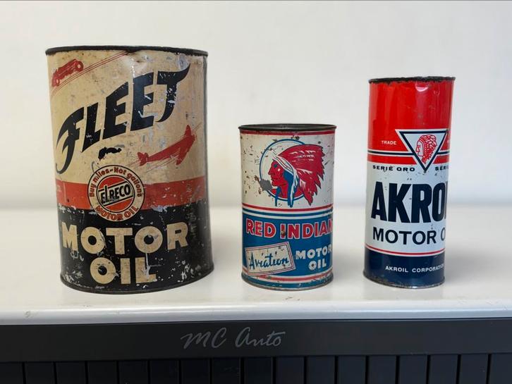 De rares vieux bidons d'huile à vendre !, Collections, Marques & Objets publicitaires, Utilisé, Emballage, Enlèvement ou Envoi