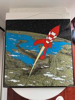 Tableau email plaque Hergé lune Tintin, Enlèvement ou Envoi, Tintin