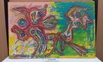 schilderij TONNIE VOORN cobra met certificaat echtheid, Ophalen of Verzenden
