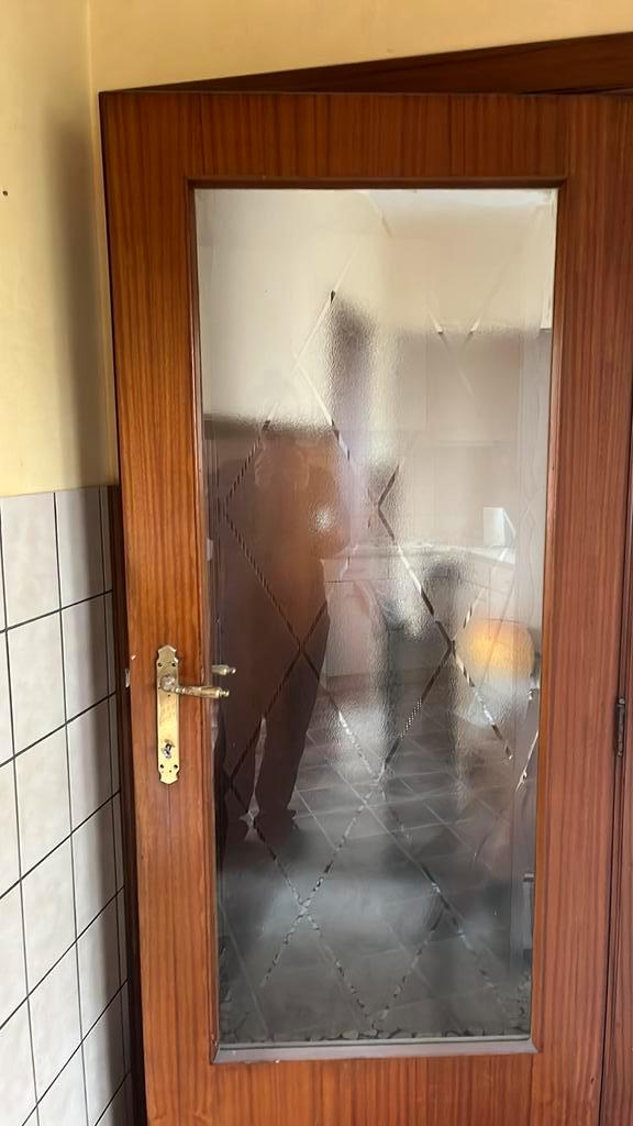 4 retro deuren met glas, Doe-het-zelf en Bouw, Deuren en Vliegenramen, Glas, Ophalen