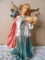 Beeld engel vintage Italiaans beeld engel met harp 22cm 1970, Ophalen of Verzenden, Zo goed als nieuw, Beeld(je), Christendom | Katholiek