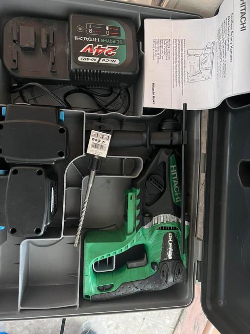 Hitachi DH24DV SDS Plus rotary Drill Hamer, Doe-het-zelf en Bouw, Gereedschap | Boormachines, Gebruikt, Boor- en Schroefmachine