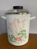 Hoge aspergepot, Ophalen of Verzenden, Zo goed als nieuw, Keramische plaat