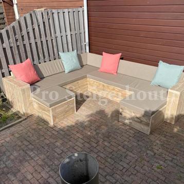 Steigerhout Loungeset Hoekbank Tuinbank Tuinmeubelen Terras 