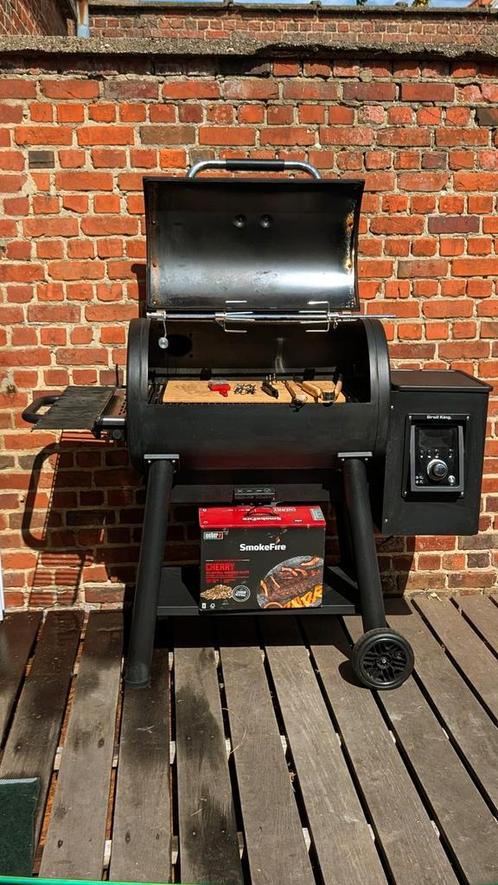 Broil king Regal 500 Pellet smoker en barbecue, Tuin en Terras, Houtskoolbarbecues, Zo goed als nieuw, Ophalen
