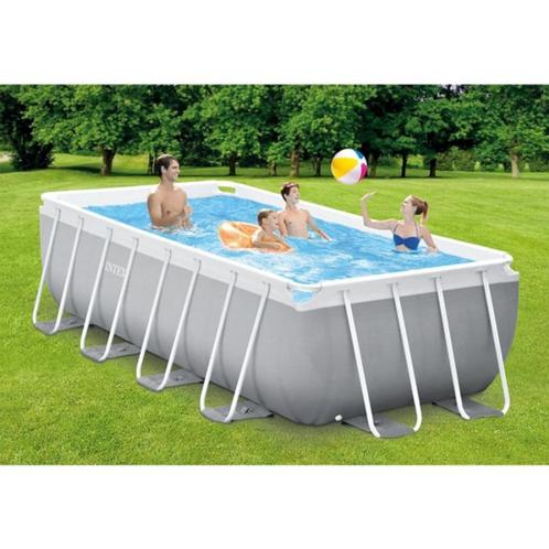 Intex zwembad 400 x 200 x 122 met zandfilter en dakverwarmin, Tuin en Terras, Zwembaden, Gebruikt, Opzetzwembad, 120 cm of meer