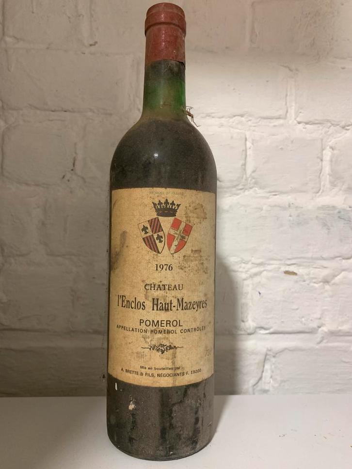Ch l’Enclos Haut-Mazeyres Pomerol 1976, Verzamelen, Wijnen, Zo goed als nieuw, Rode wijn, Frankrijk, Vol, Ophalen