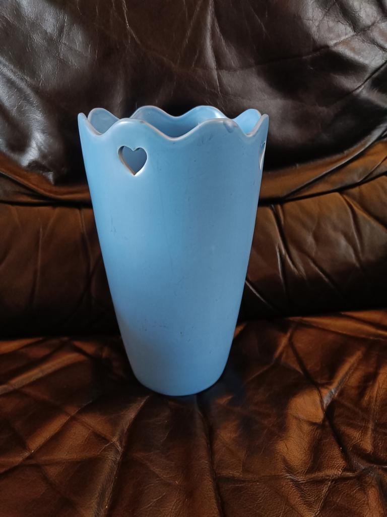 Blauwe vaas, Ophalen of Verzenden, Zo goed als nieuw