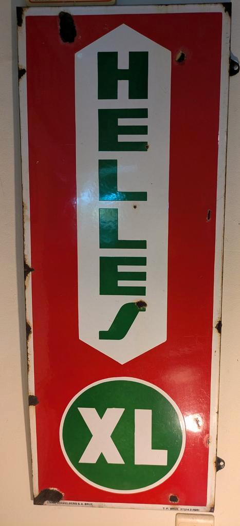 Plaque émaillée Helles XL 1951, Antiquités & Art, Antiquités | Email, Enlèvement