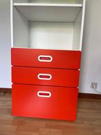 Meuble IKEA STUVA rouge/blanc – très bon état, Ophalen, 100 tot 150 cm, 50 tot 100 cm, Zo goed als nieuw