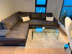 Mooie bruin-grijs hoeksalon in zeer goede staat, Ophalen, Zo goed als nieuw